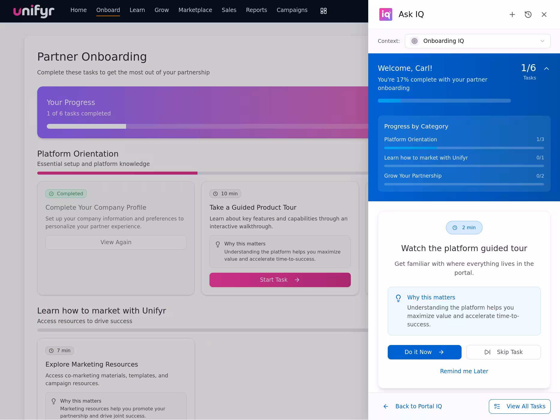 Onboarding IQ autonomous partner onboarding agent