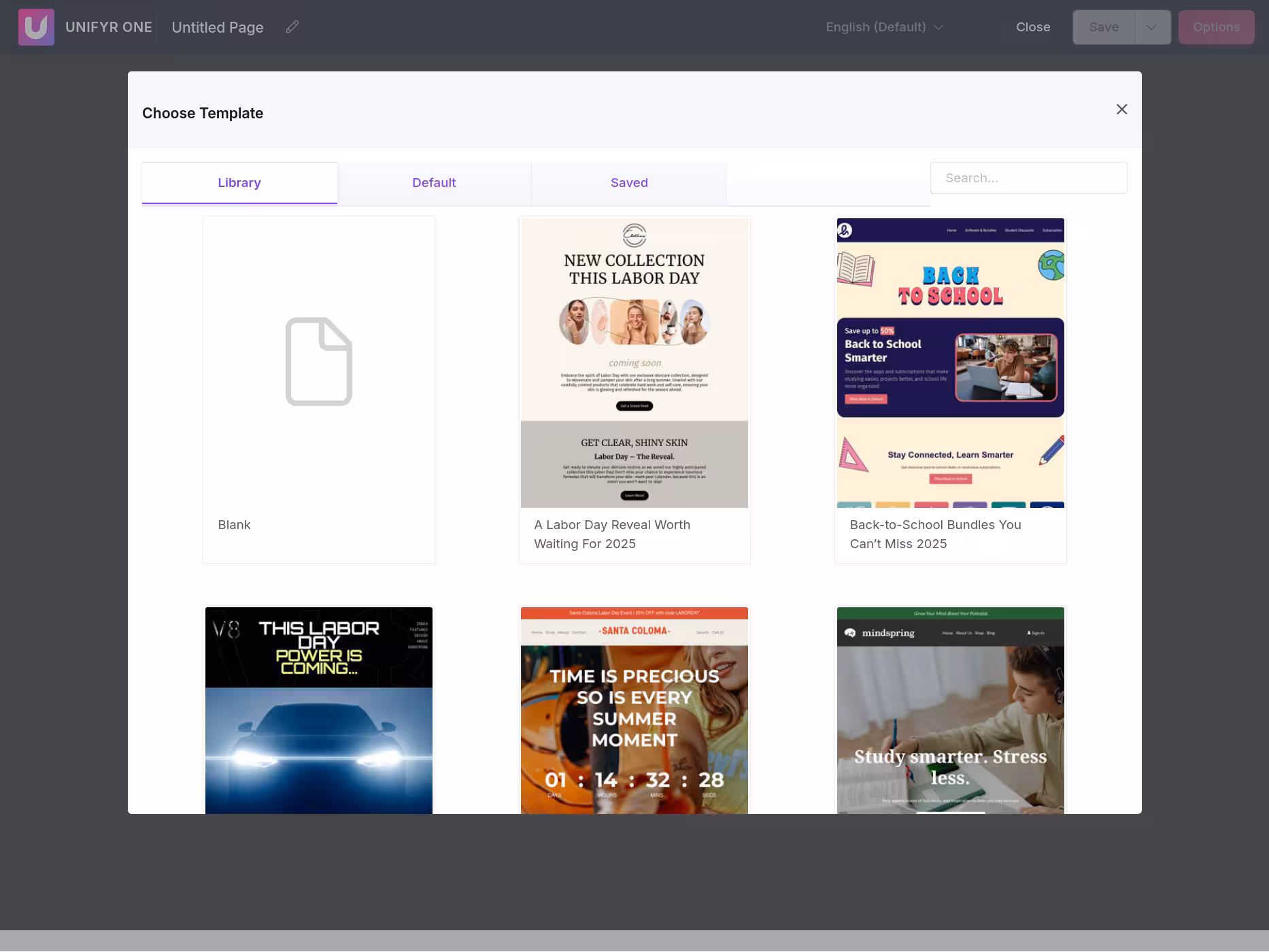 Custom portal page builder