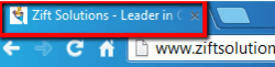 How a Title Tag Looks in a Browser