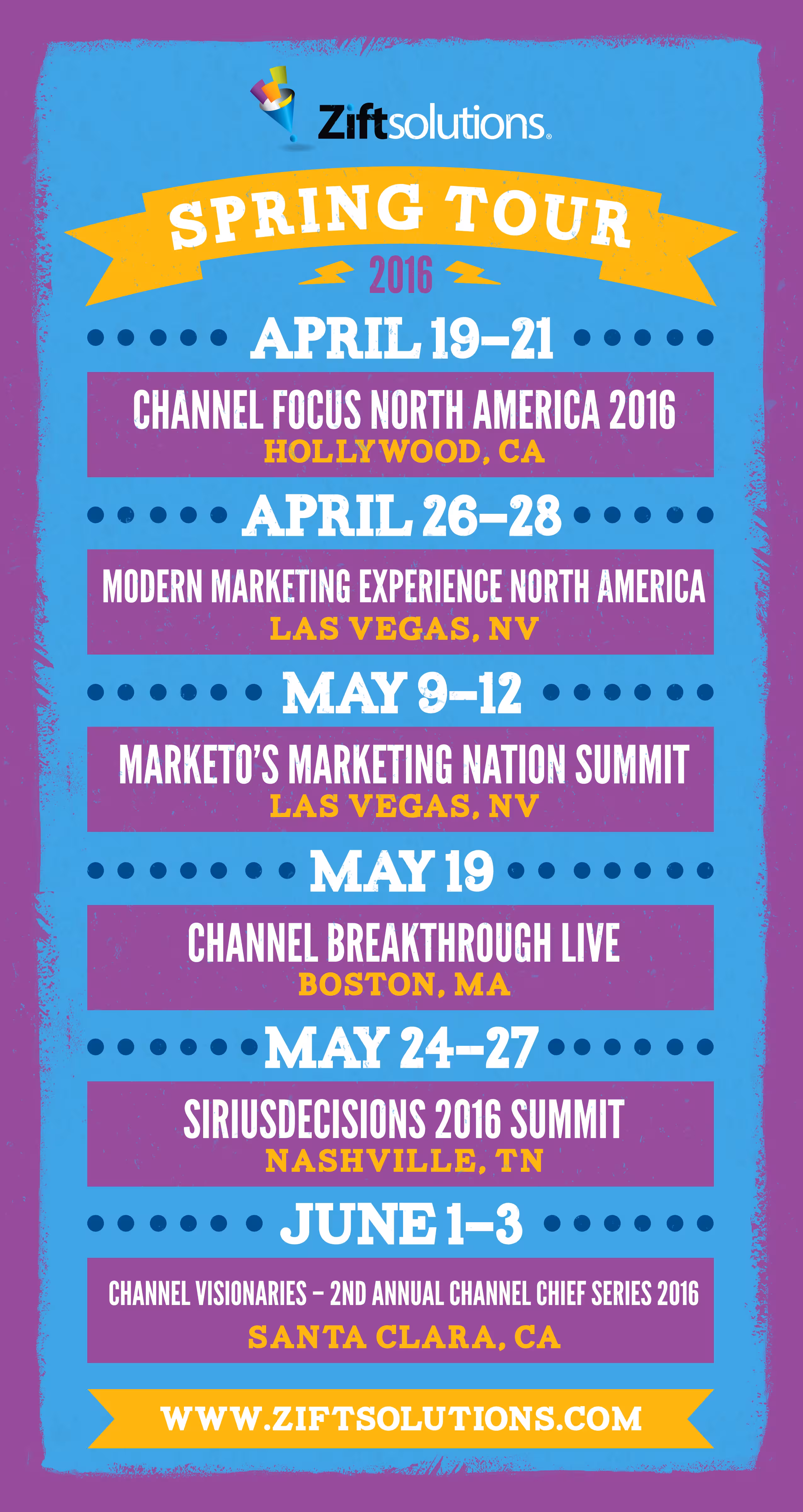 Zift Spring Channel Tour 2016